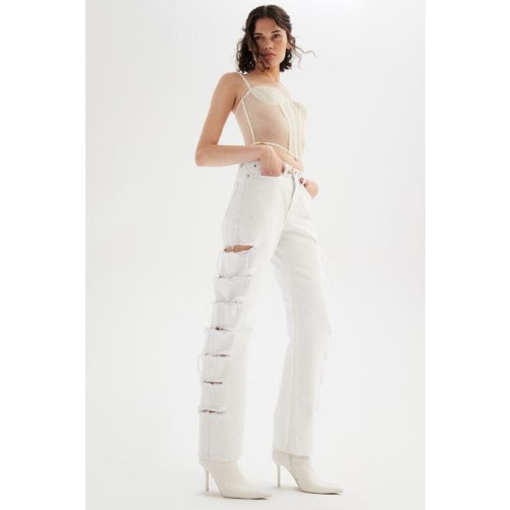 NWT Urban Outfitters BDG Mid-Rise Cowboy Jean - Destroyed Denim Size 29